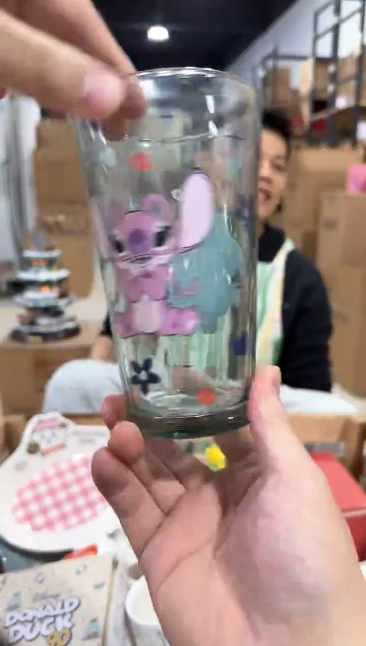 瓷片史迪仔玻璃杯