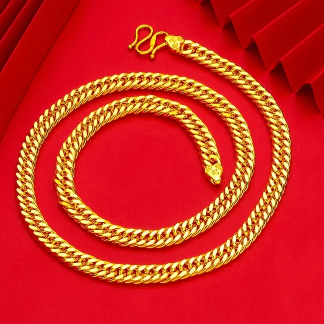 合金项链 【老板项链也叫马鞭链】2025新款 男款百搭扁平时尚经典  