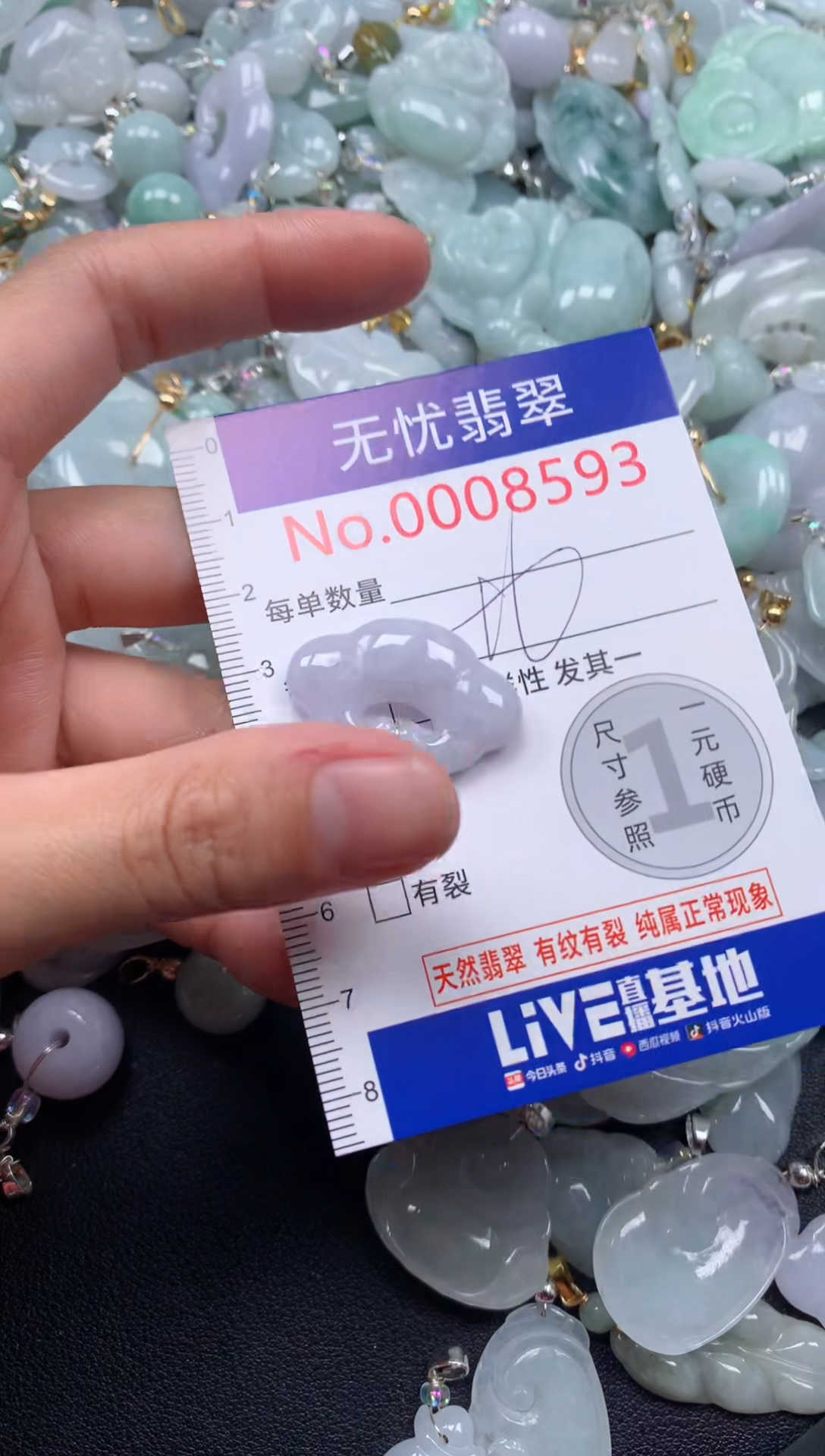颈饰未镶嵌翡翠8593