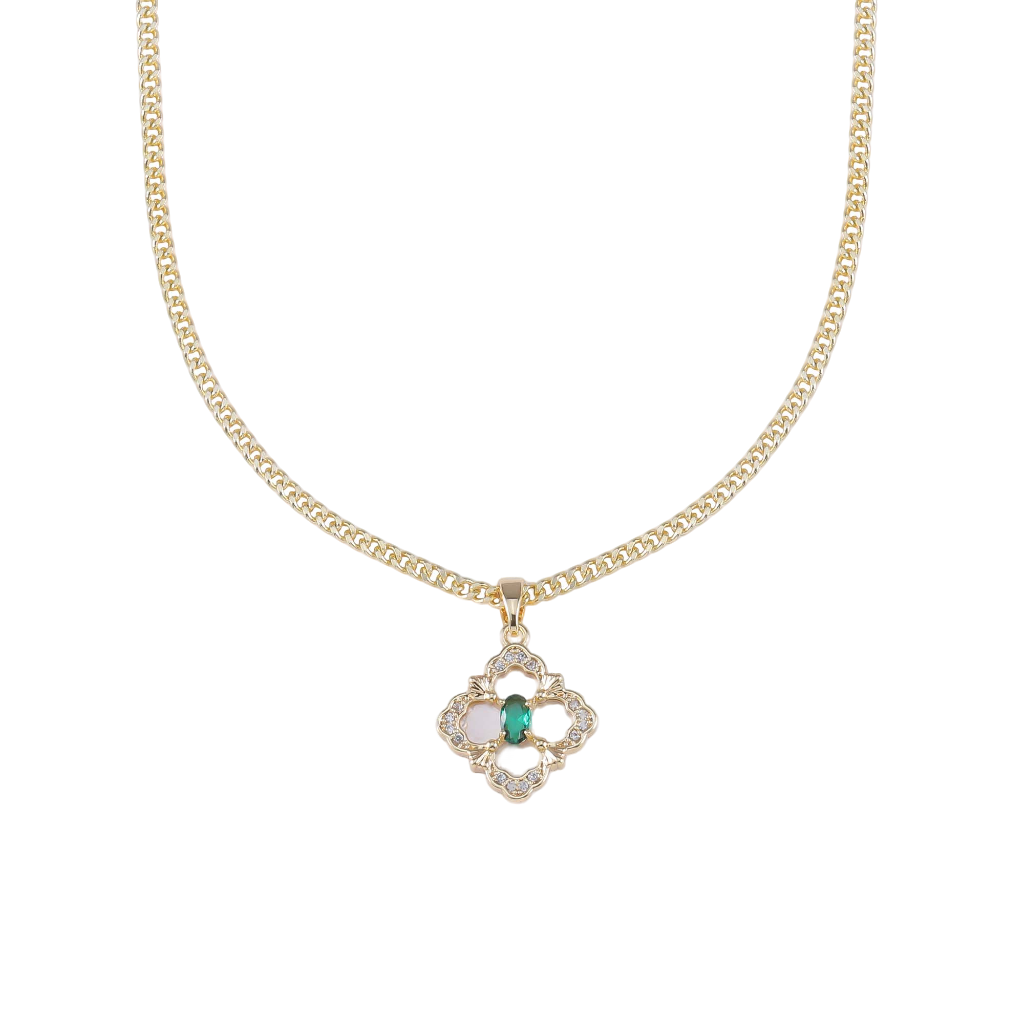 镀k金【绿方】布布 时尚轻奢项链45cm 1414