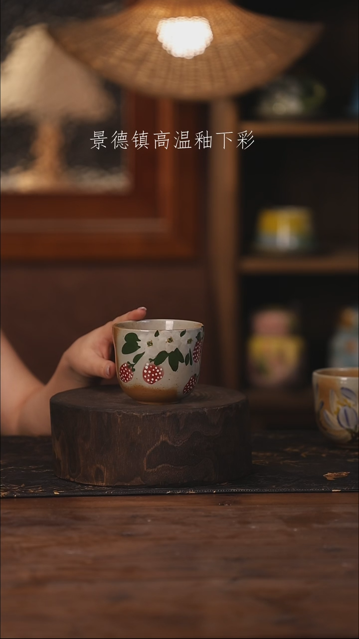 陶瓷景德镇高温釉下手绘陶瓷443
