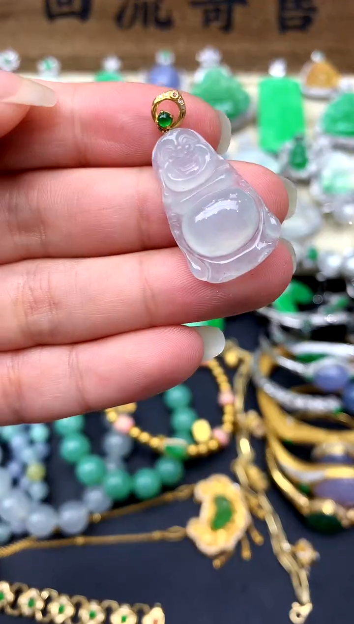 【闪购商品】翡翠颈饰18K金镶嵌82-中国好珍宝