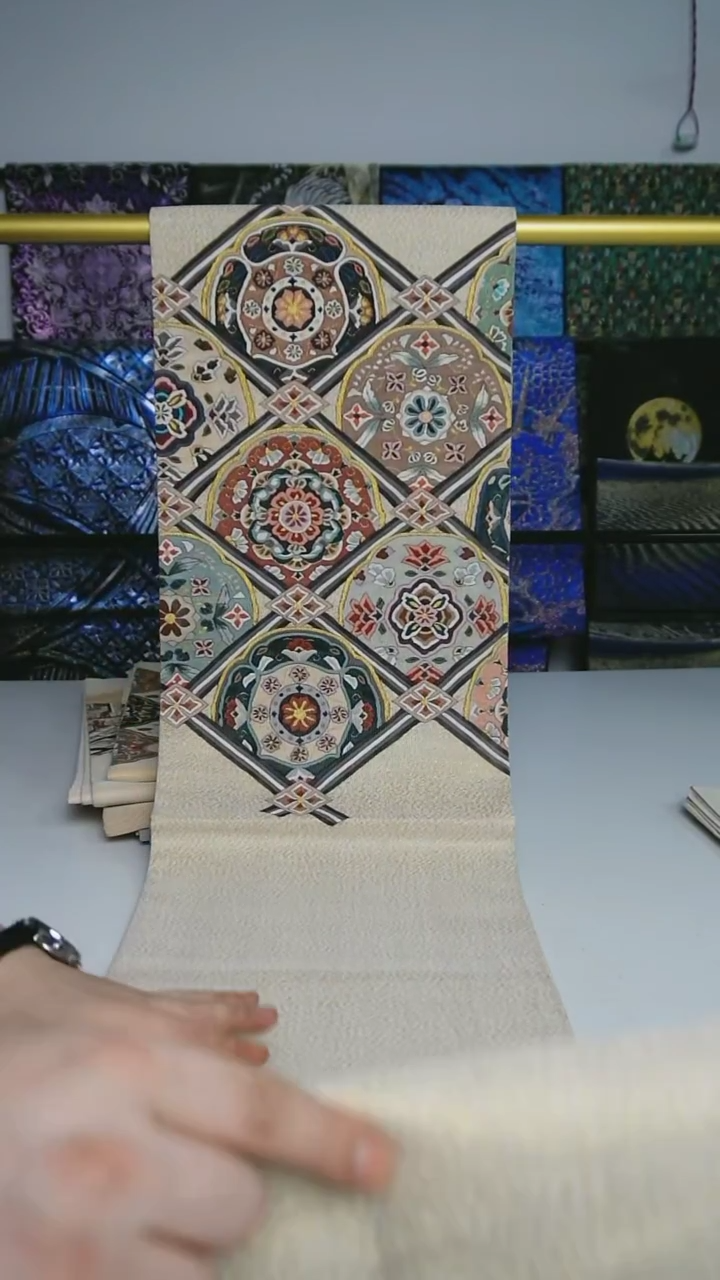 【闪购商品】织绣织锦80宝相花明缂丝