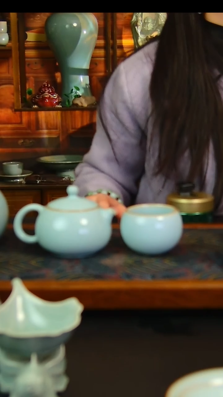 瓷片原矿汝瓷福利单杯，不完美，简装