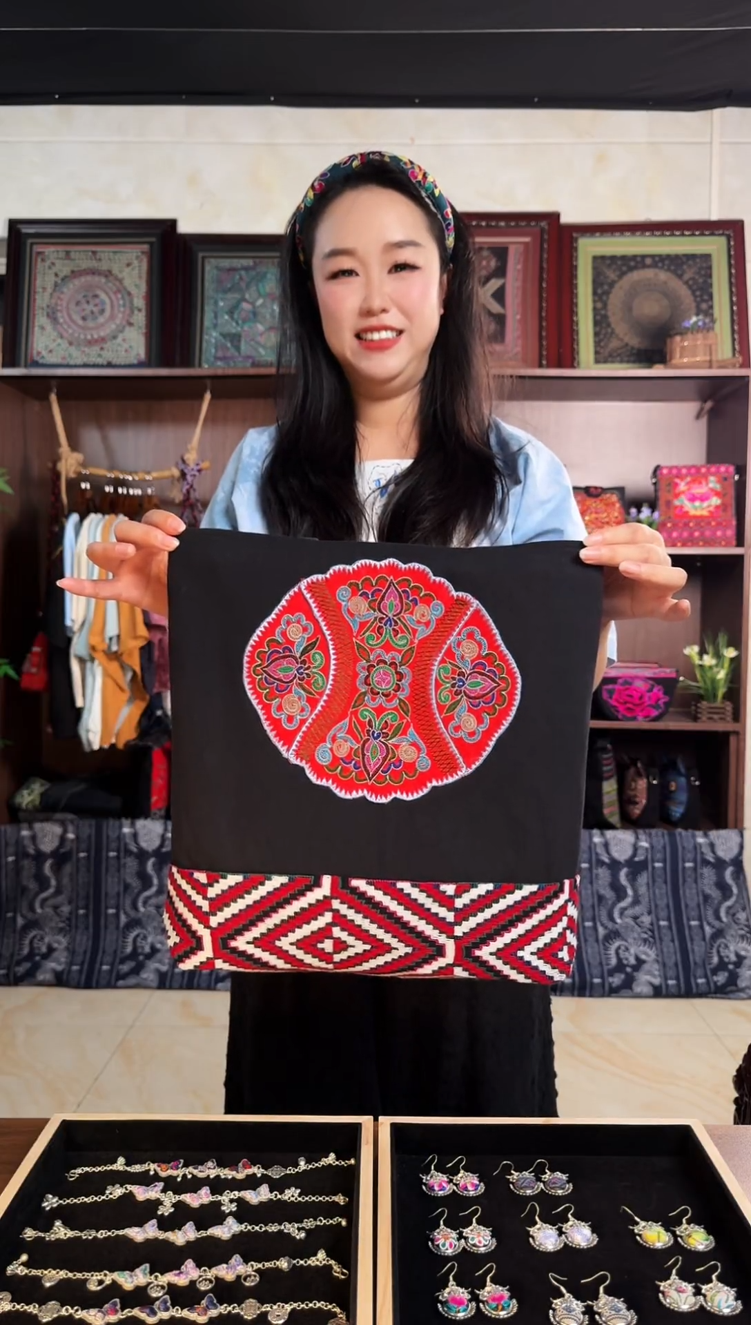 刺绣 贵州苗绣非遗集市D8957