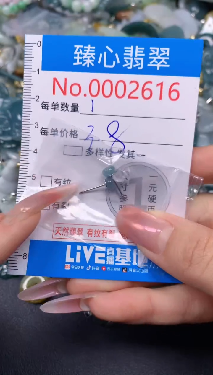 【闪购商品】翡翠颈饰未镶嵌含绳0002616