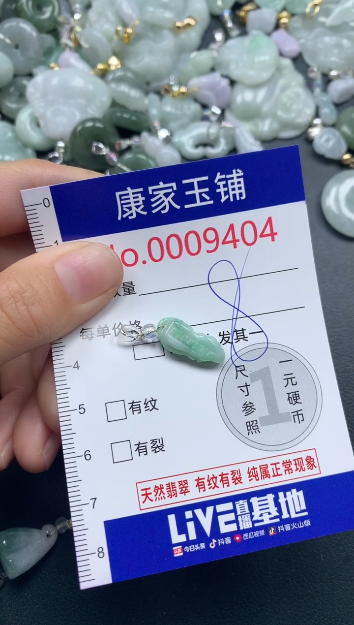 吊坠(不含链)未镶嵌翡翠9404