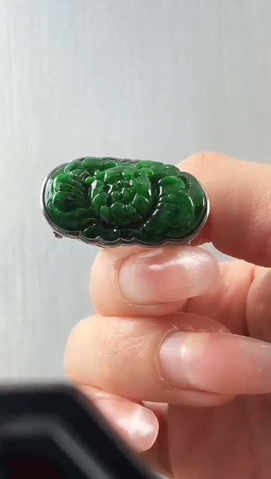 颈饰未镶嵌翡翠戒指