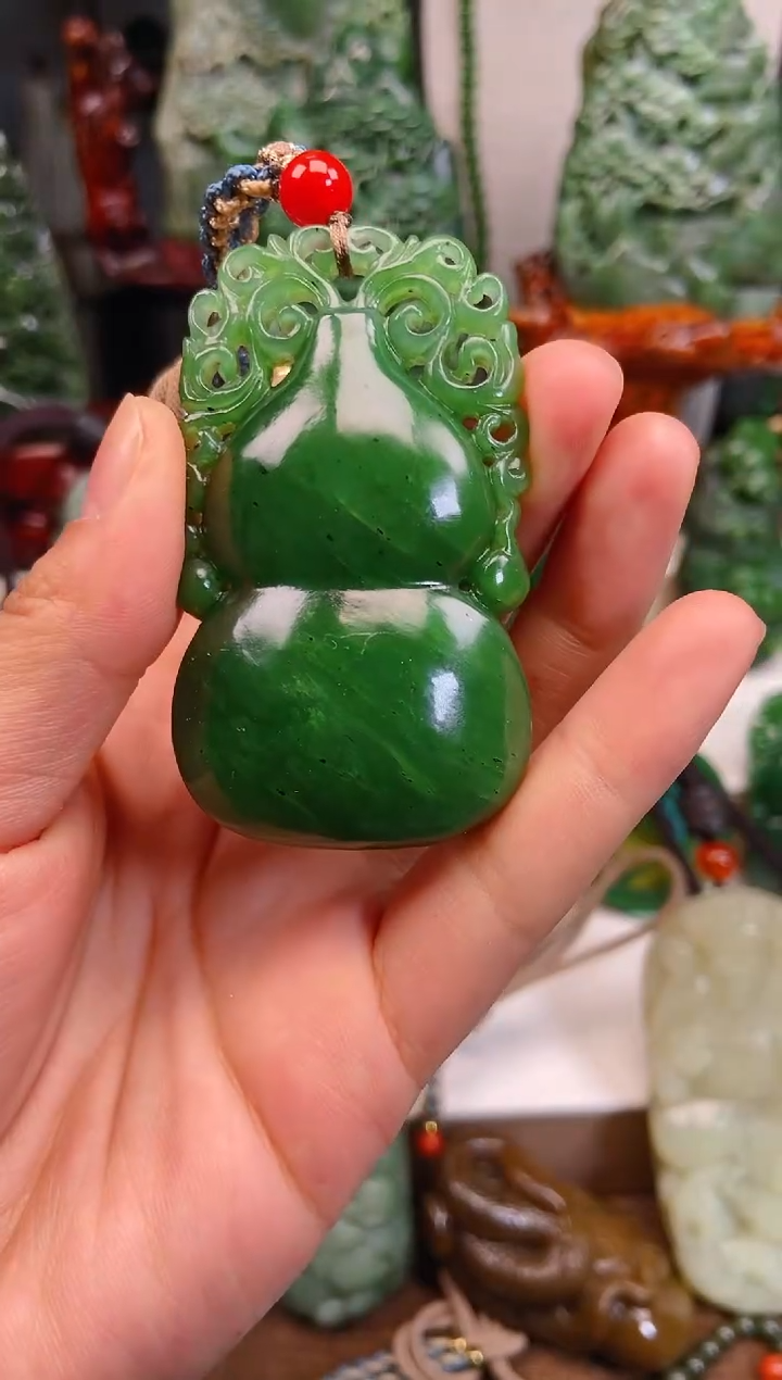 和田玉未镶嵌挂件1