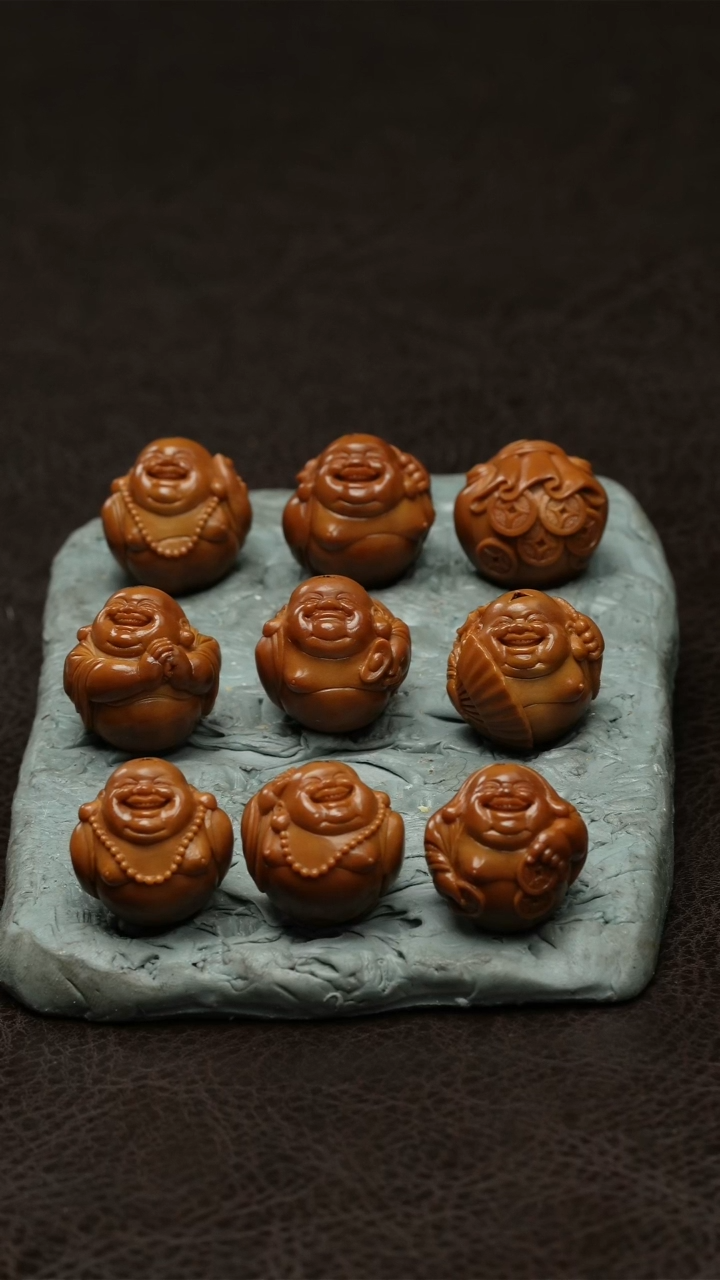 【闪购商品】橄榄核吊坠刘野23铁核弥勒