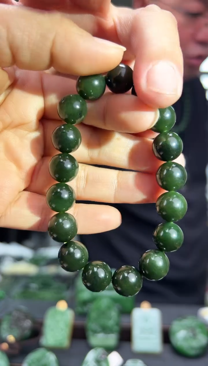 【闪购商品】和田玉手串未镶嵌手串12毫米