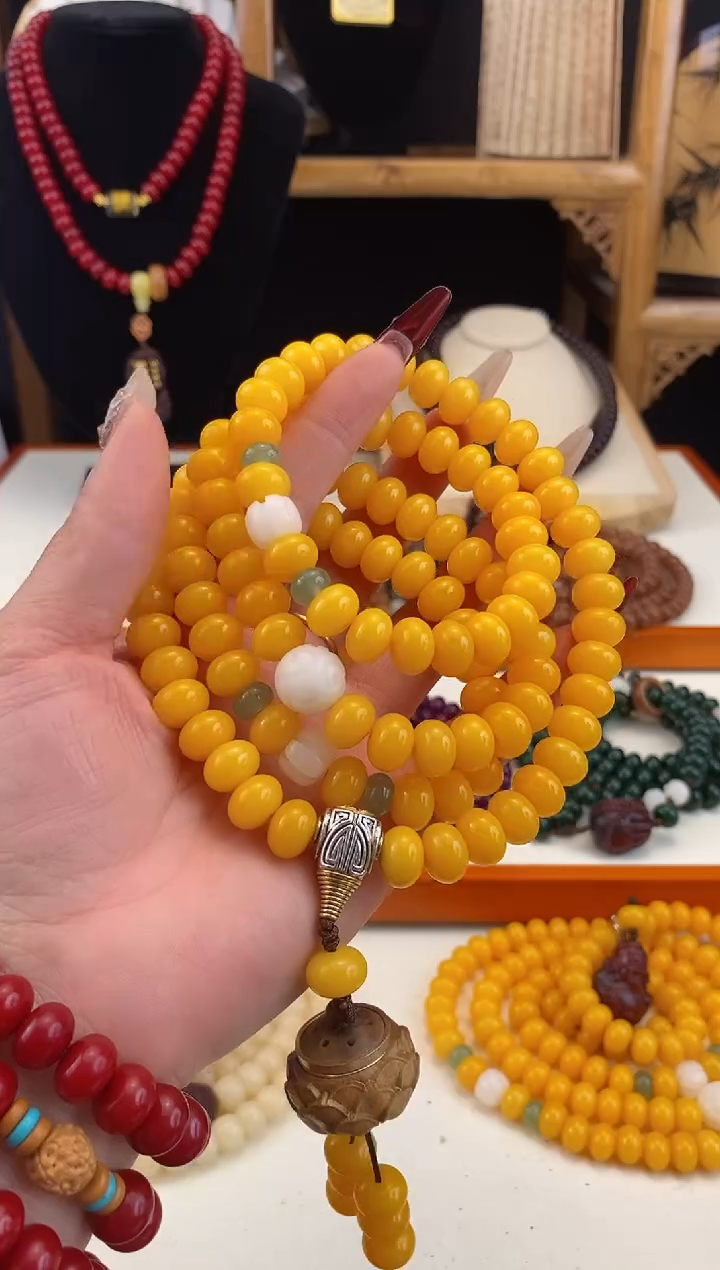 【闪购商品】菩提根/象牙果手串黄财米米香囊款