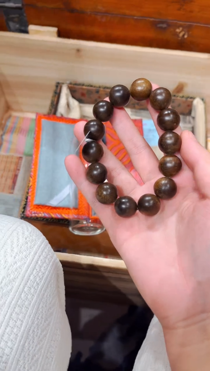 【闪购商品】沉香摆件芽庄绿奇楠沉香1.6圆珠