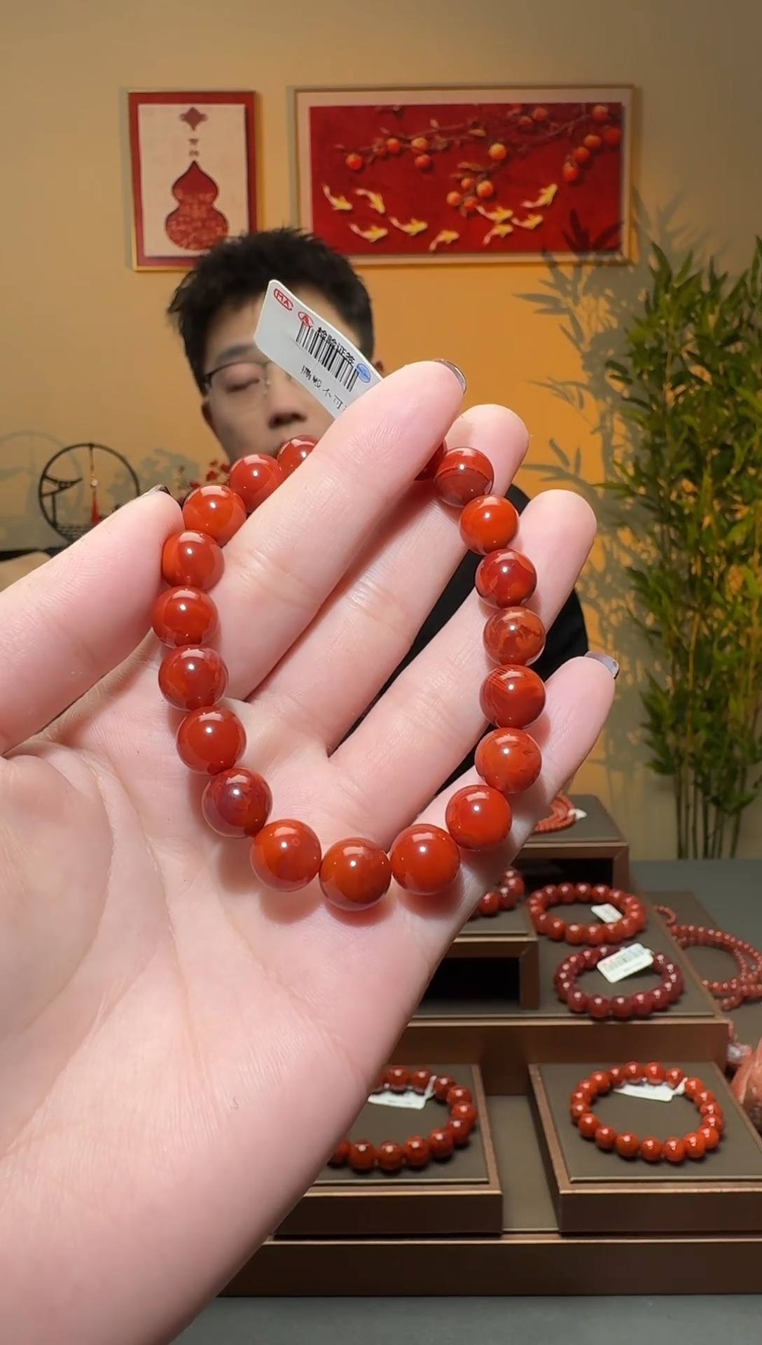 【闪购商品】南红玛瑙手串未镶嵌一条9mm+ 多样性发货