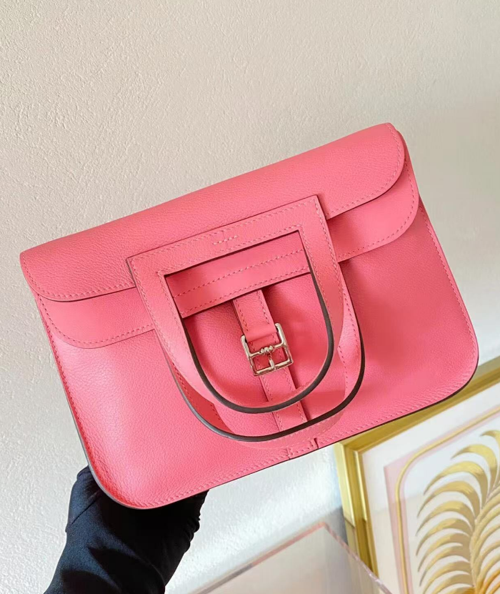 95新 Hermes/爱马仕 拾锦奢品唇膏粉mini HALZAN手提包