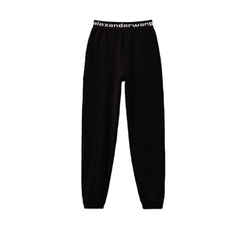 Alexander McQueen/亚历山大·麦昆黑色腰带logo运动裤 M码/5028