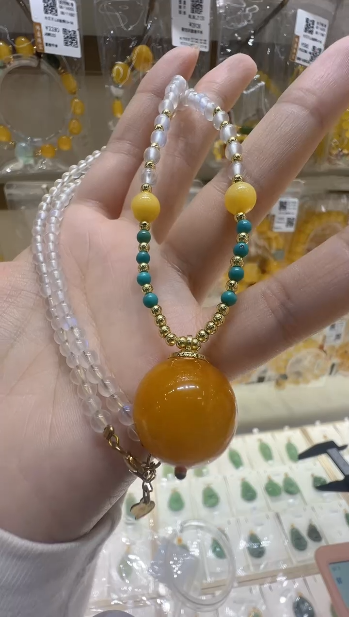 【闪购商品】蜜蜡颈饰未镶嵌36////////