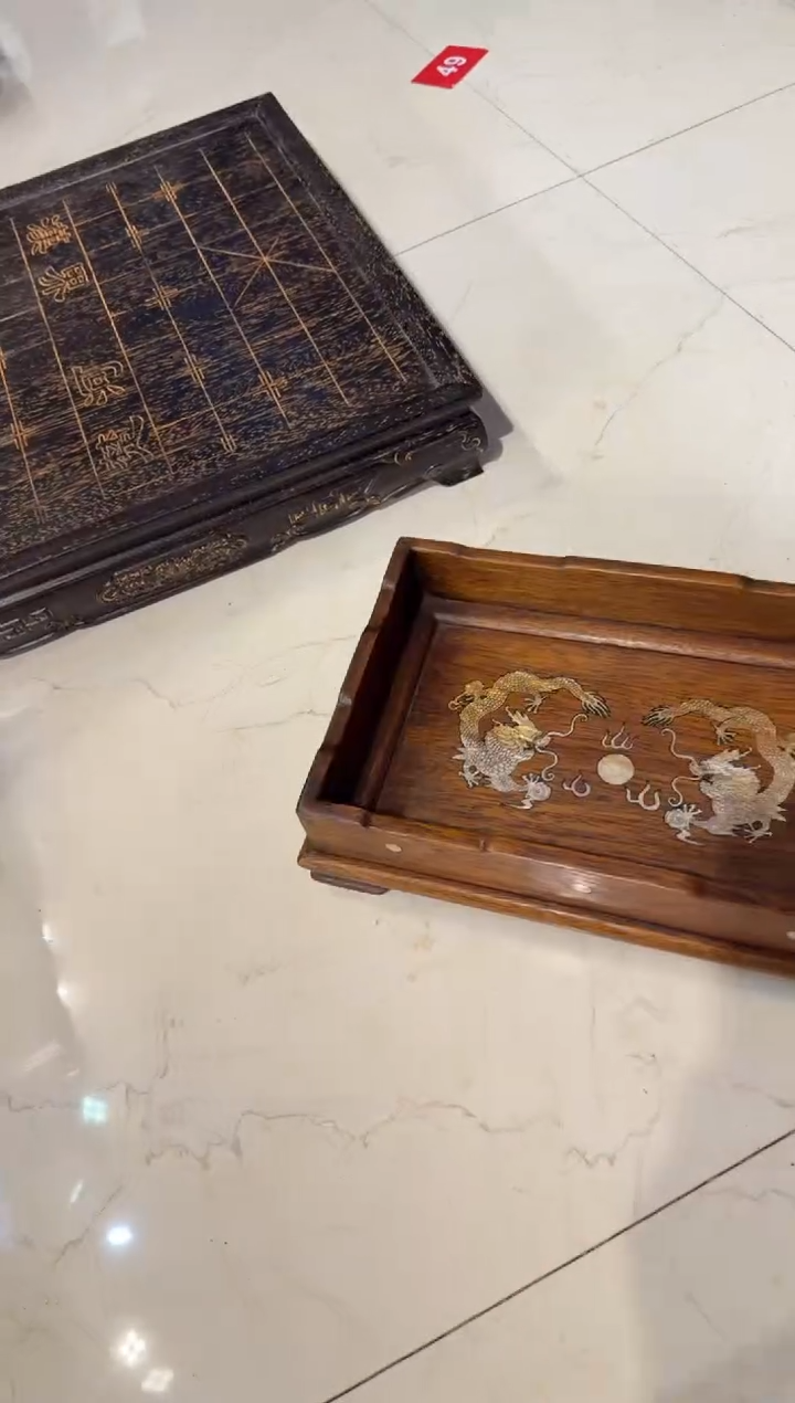 木木头款双龙戏珠围栏长盘158.888888