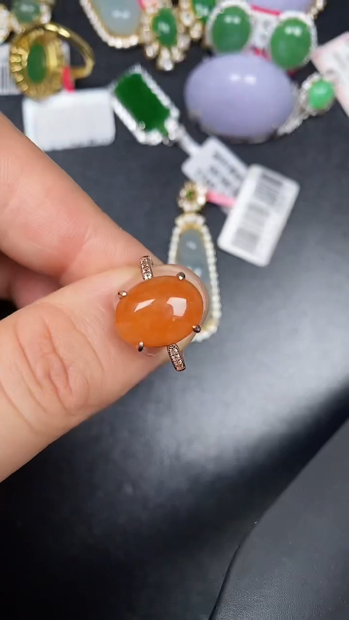 银S925镶嵌戒指翡翠2640