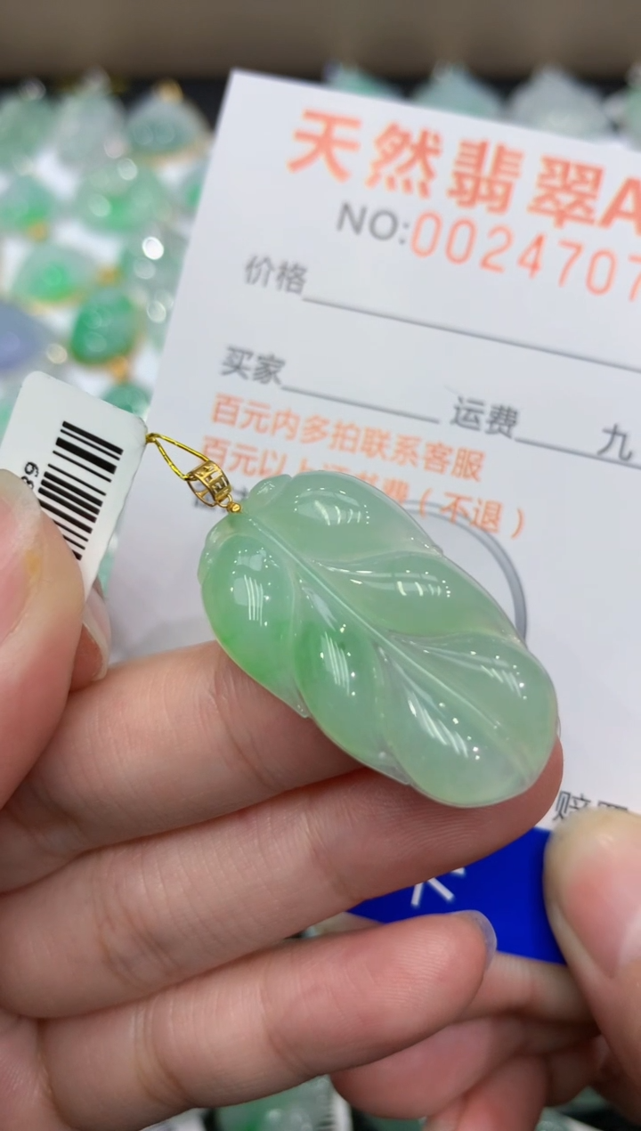 【闪购商品】翡翠颈饰18K金镶嵌1111111111