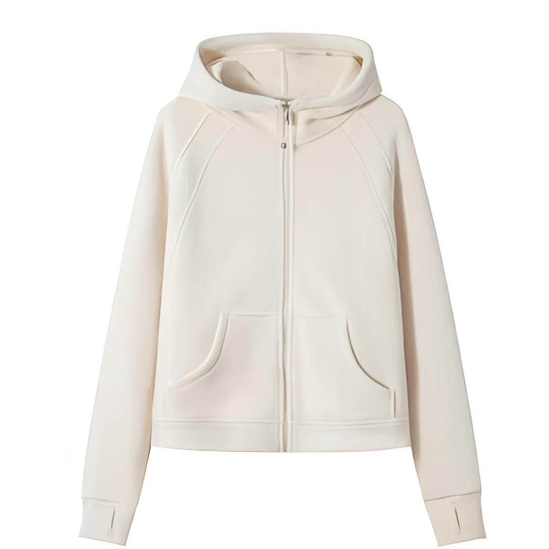 超宽松连帽拉链卫衣 加厚显瘦宽松休闲女士加绒外套