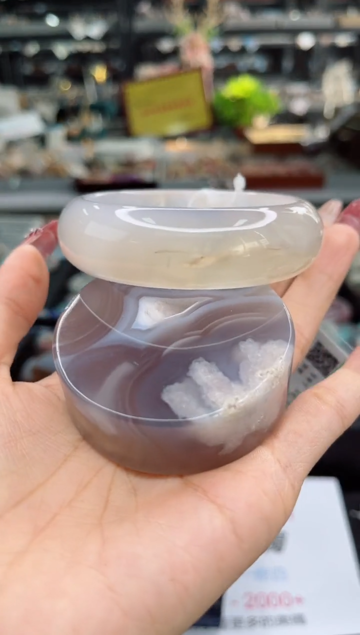 【闪购商品】石英质玉手镯未镶嵌61圈口（赠品镯心）1491289