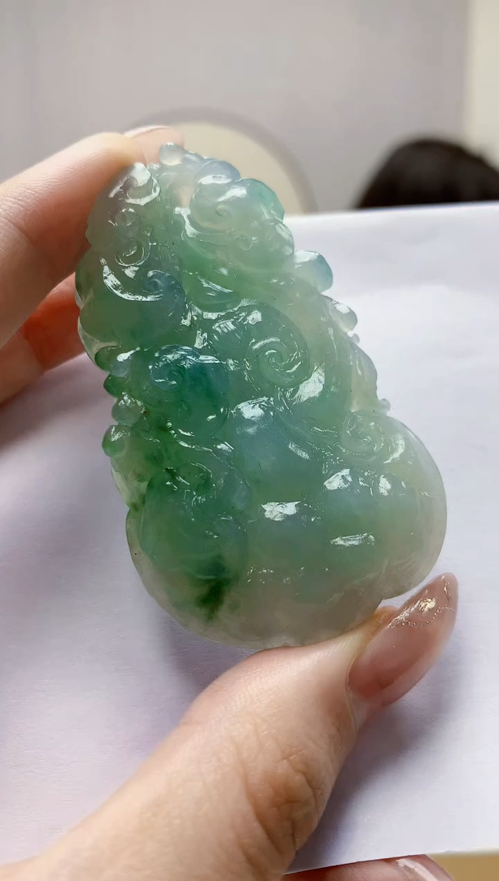 未镶嵌定制翡翠4829jw-毛货挂件175