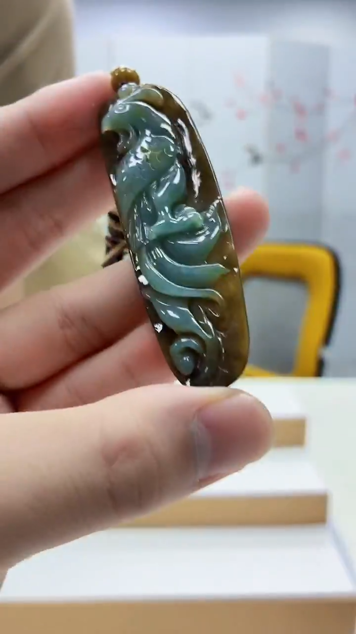 未镶嵌定制翡翠5167bb-毛货挂件51