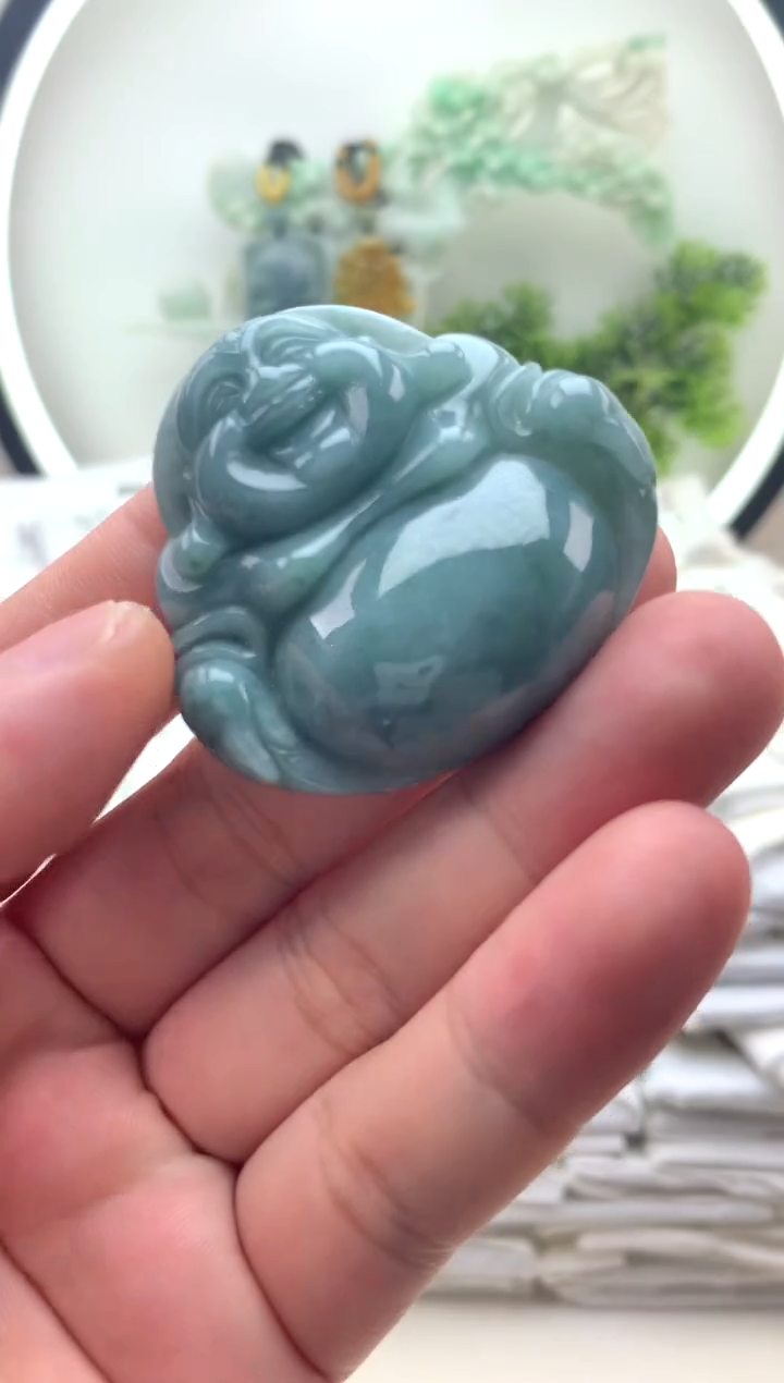 颈饰未镶嵌翡翠佛公