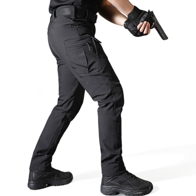 IX7软壳加绒战术长裤男加厚保暖防水军迷作训裤户外秋冬通勤裤