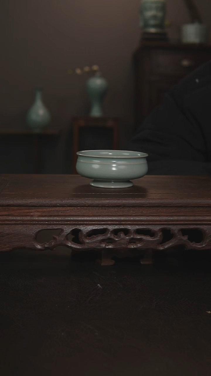 摆件瓷仿古手工卢氏杯