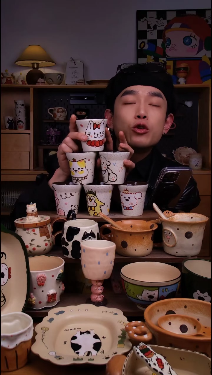 杯子陶6款不定向发货1只！景德镇设计师款陶瓷