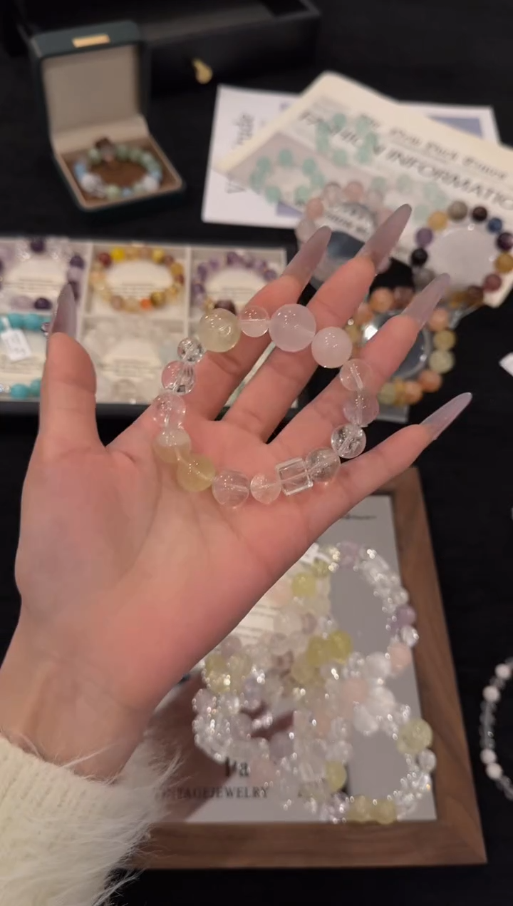 未镶嵌手链水晶白阿赛多宝x3452