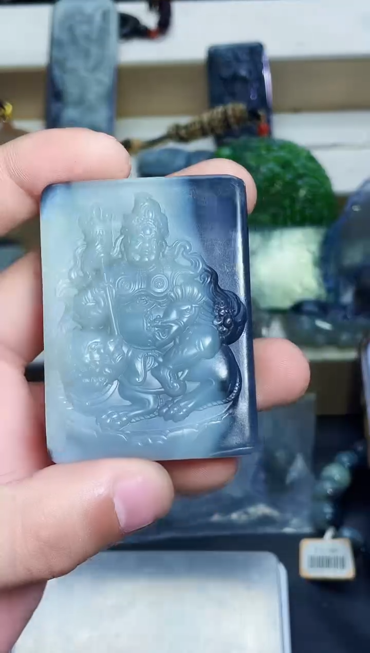 颈饰未镶嵌和田玉鱼*籽1