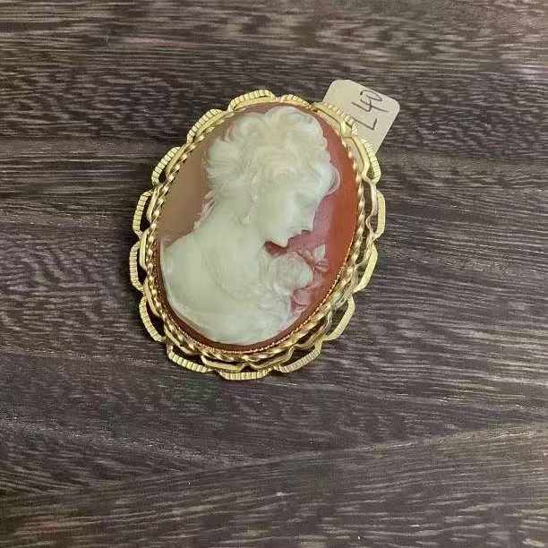 合金树脂胸针 树脂卡梅奥胸针