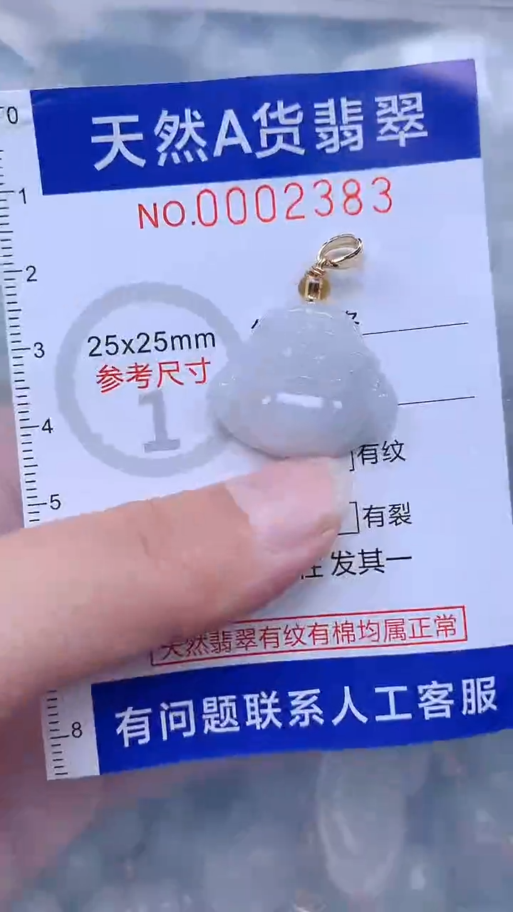 翡翠未镶嵌吊坠(不含链)1