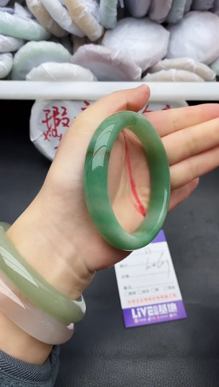 未镶嵌手镯石英质玉瑕疵33+60.6