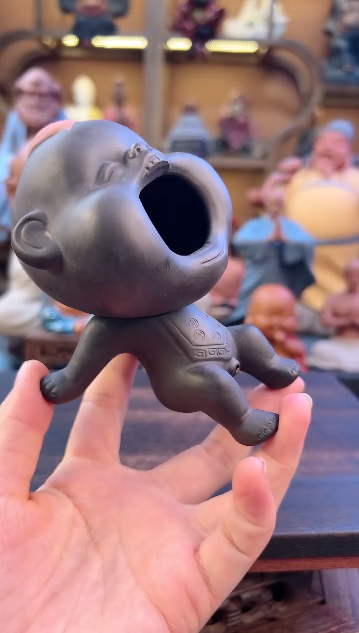 紫砂茶宠器闵紫砂茶宠摆件