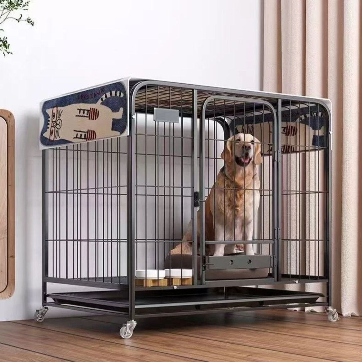 狗笼子大型中型犬室内带厕所分离加粗宠物笼宠物狗狗多家用狗笼