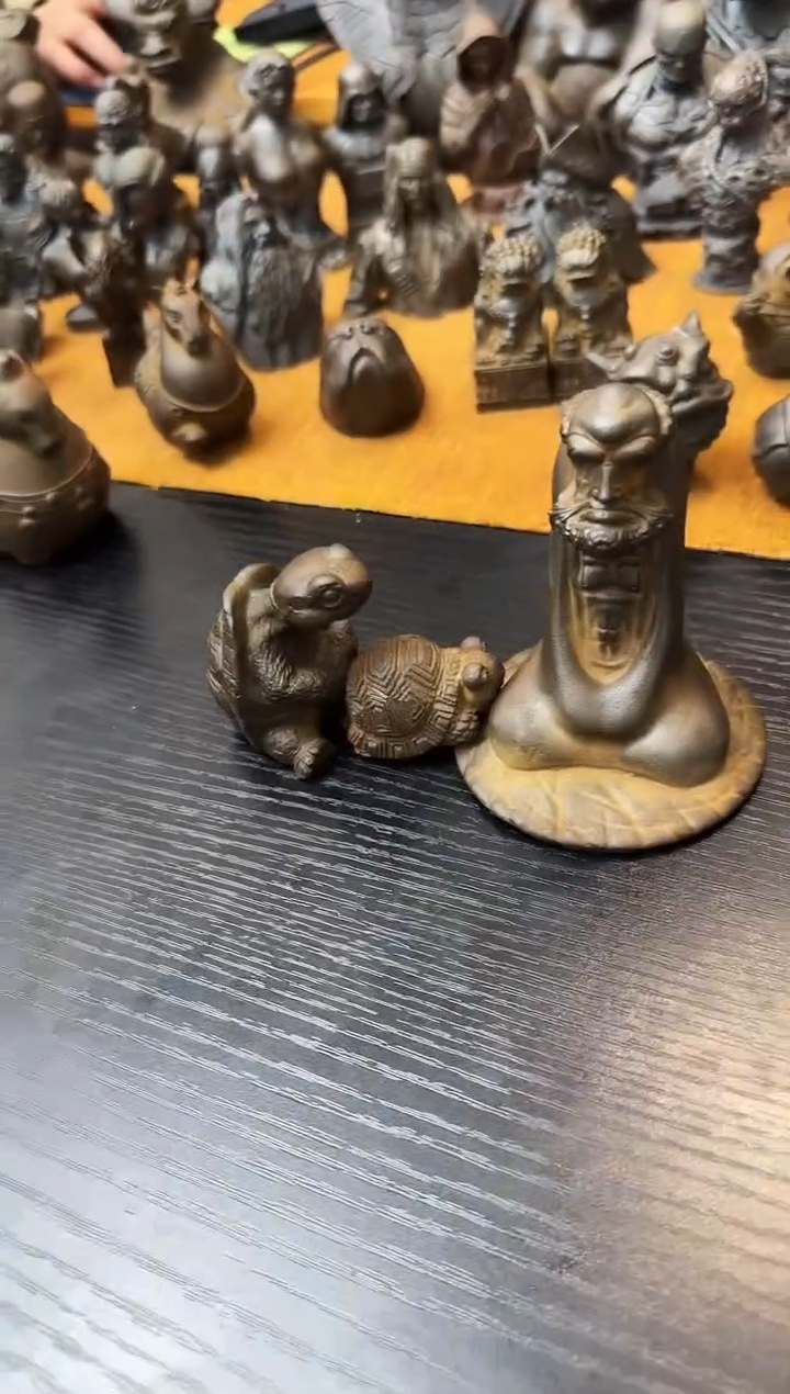 铁实心铁艺摆件~~达摩，金钱龟，坐地乌龟（锈色）