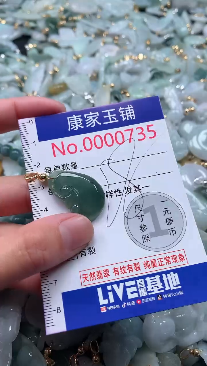 【闪购商品】翡翠吊坠(不含链)未镶嵌735