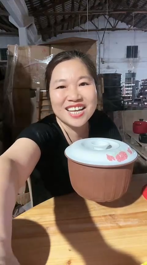 陶瑕疵打磨猪油罐白盖不明火