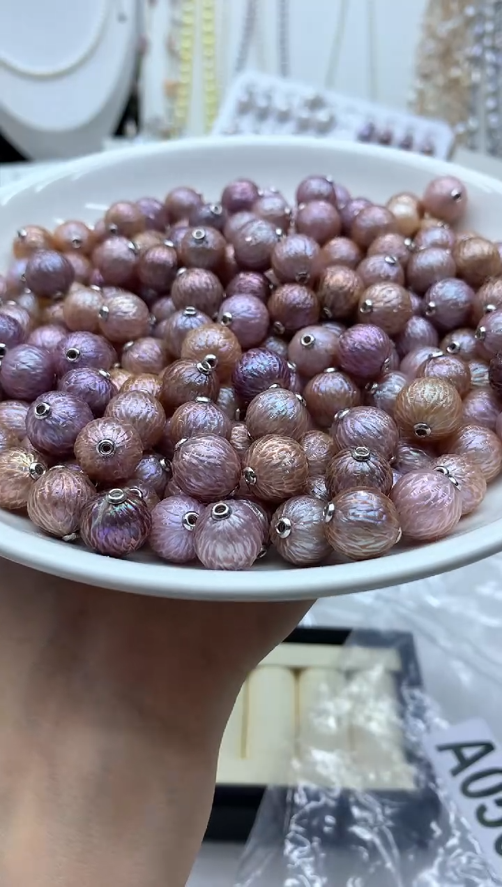 淡水珍珠银S925镶嵌吊坠(不含链)多样性发其一