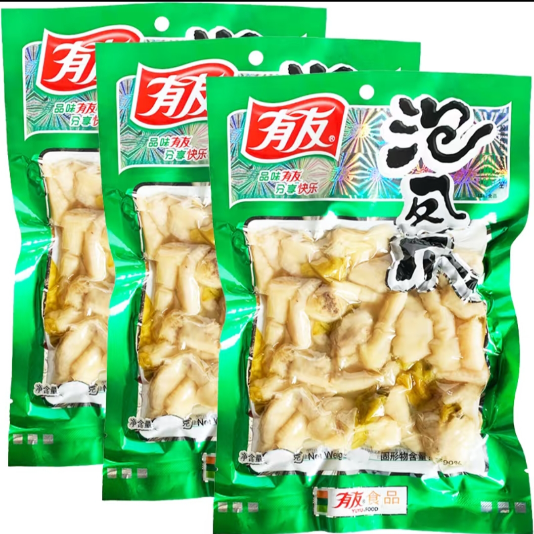 【到手十袋】有友泡椒凤爪+王小卤虎皮凤爪+八爪烧即食卤味解馋零事