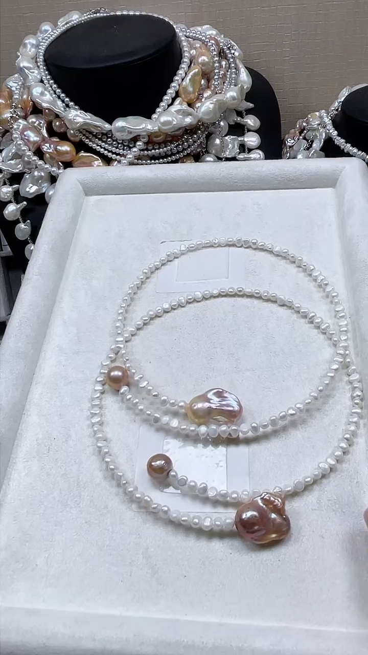 未镶嵌项圈淡水珍珠【纯恬饰品】（多样性发货发一）