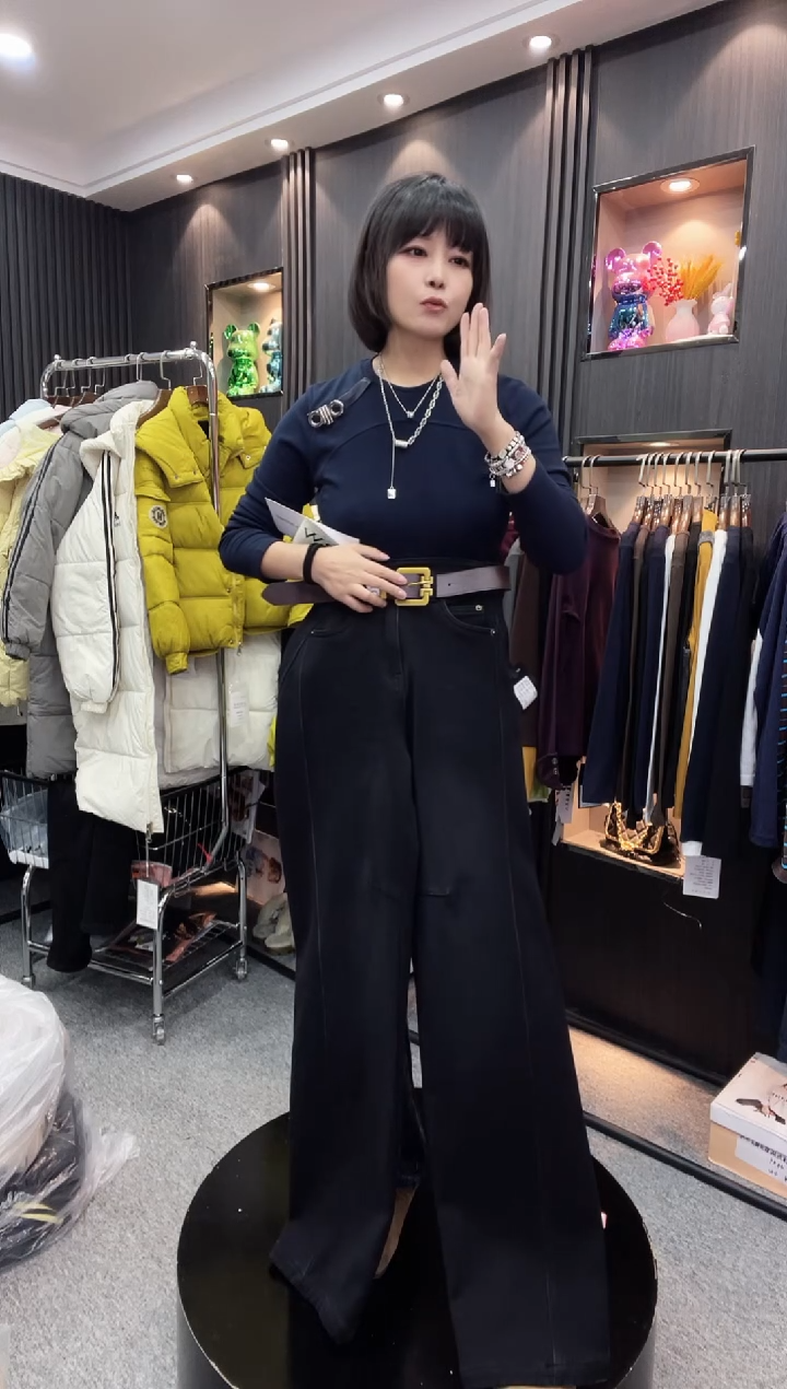 99102黑色牛仔裤----28码