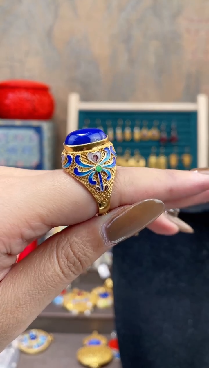 【闪购商品】非遗绝技花丝镶嵌戒指