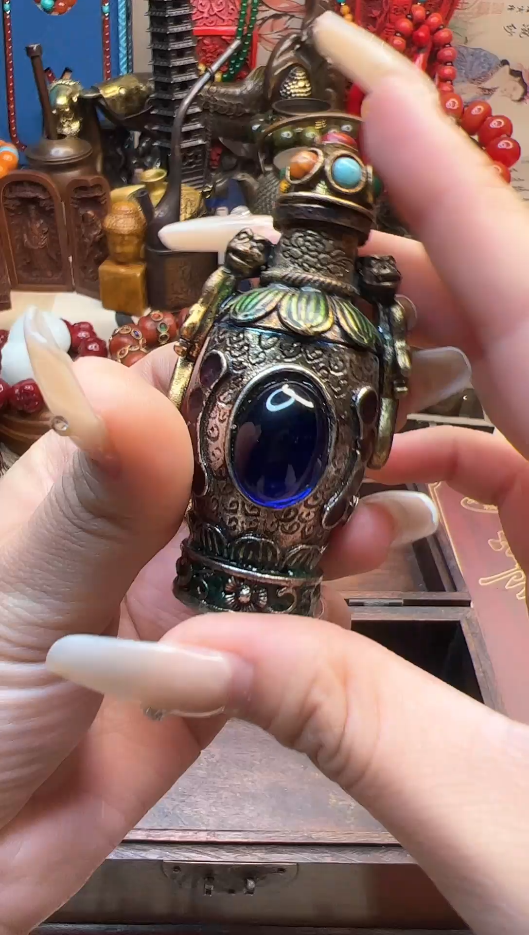 珏霜推荐复古筒器摆件