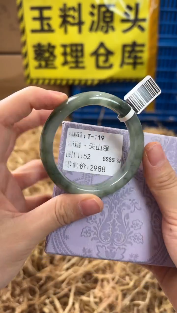 未镶嵌手镯石英质玉T119