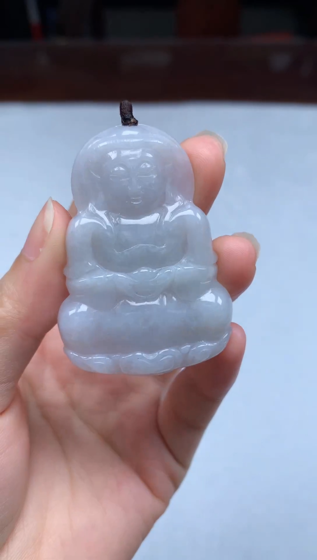 吊坠(赠链)未镶嵌翡翠翡翠观音吊坠